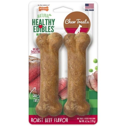 Nylabone Healthy Edibles Wholesome Dog Chews Roast Beef