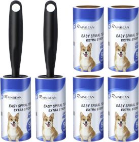 RAINBEAN Lint Rollers For Pet Hair Extra Sticky, 540 Sheets 6 Refills Lint Roller With 2 Upgrade Handles, Portable Lint Remover Brush Pet Hair Remover (Option: 540pcs)